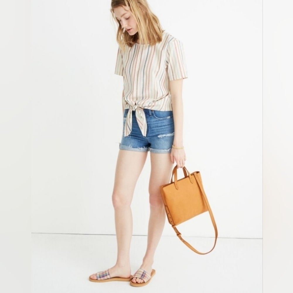 Madewell The Zip Top Transport Crossbody In Nubuck Leather